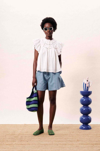 frnch detiana top blanc front