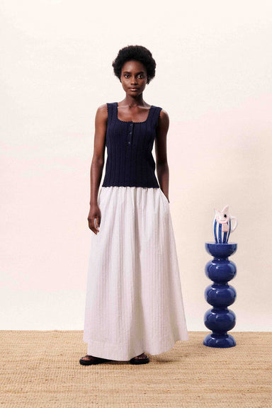 frnch dundee top bleu marine front