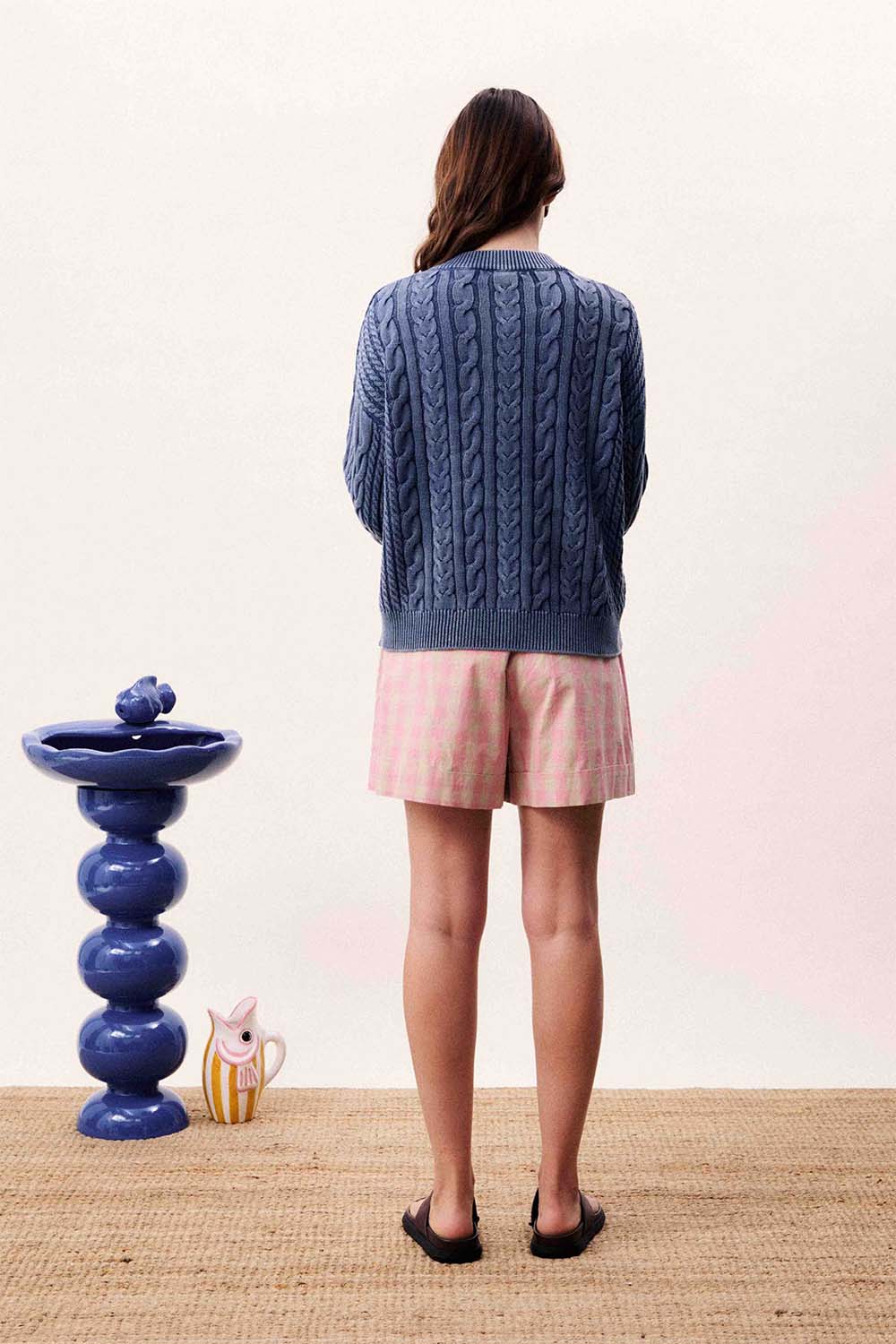 frnch janet cardigan bleu jean back