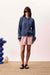 frnch janet cardigan bleu jean front