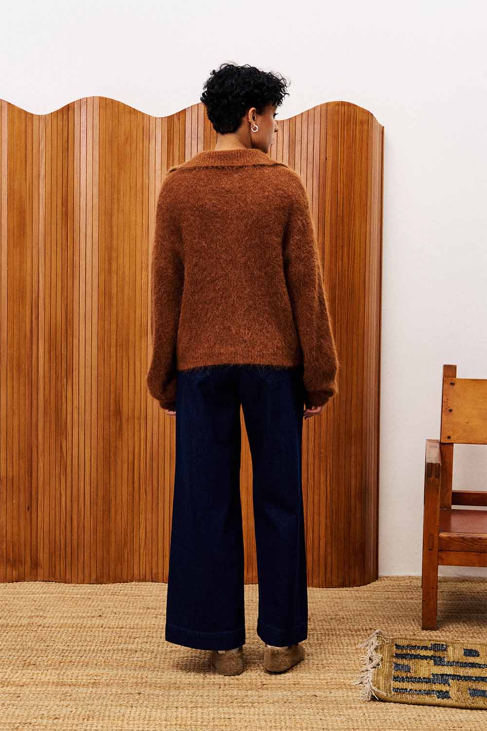 FRNCH - Josse Sweater - Marron Glace - Back