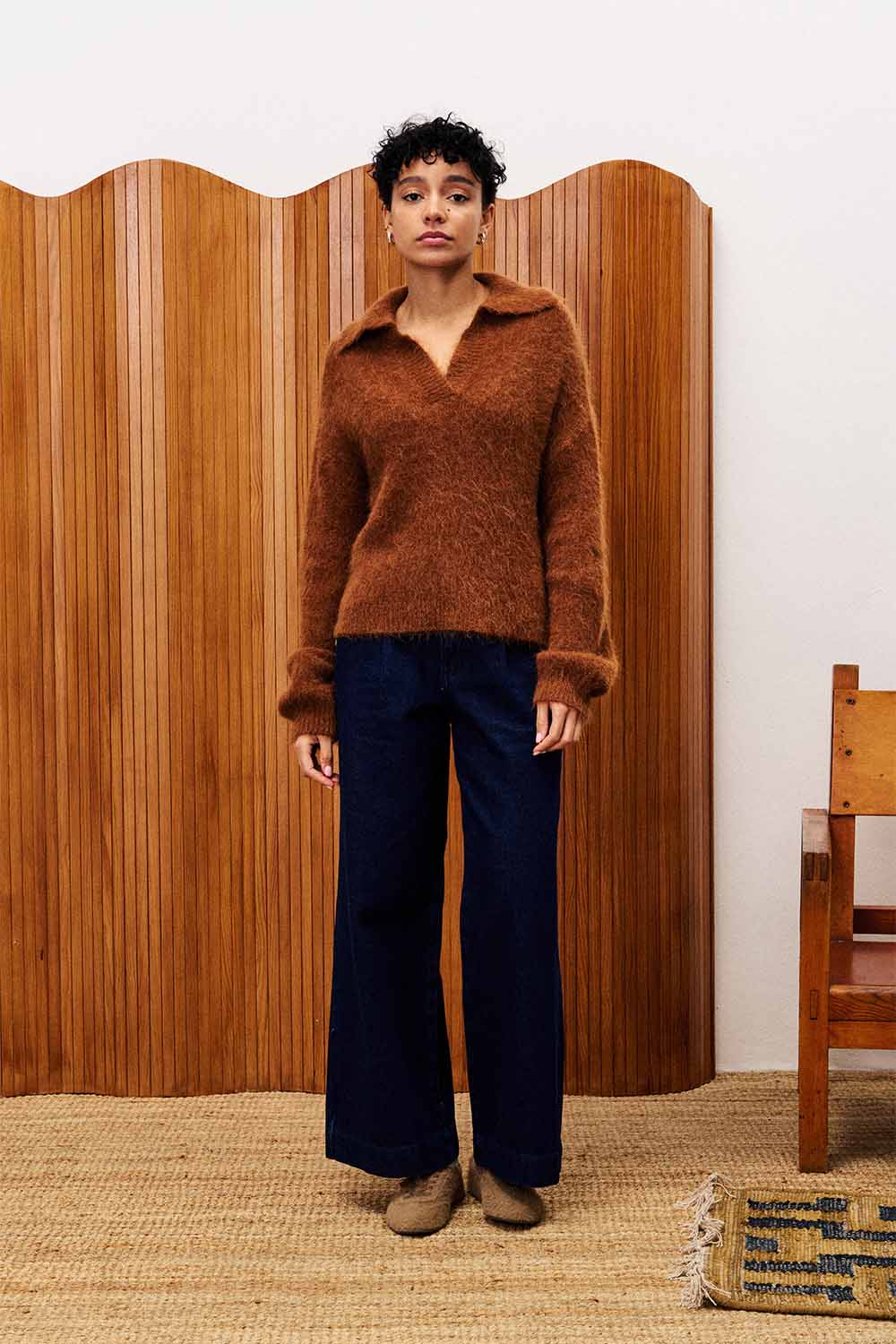 FRNCH - Josse Sweater - Marron Glace - Front