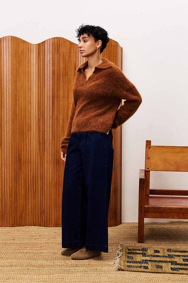 FRNCH - Josse Sweater - Marron Glace - Side