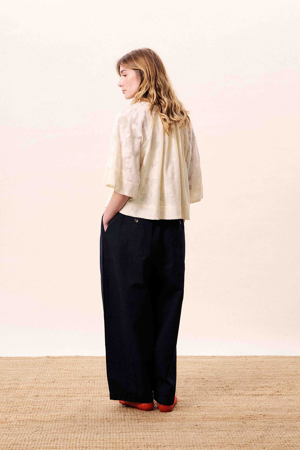 frnch maresias top creme back