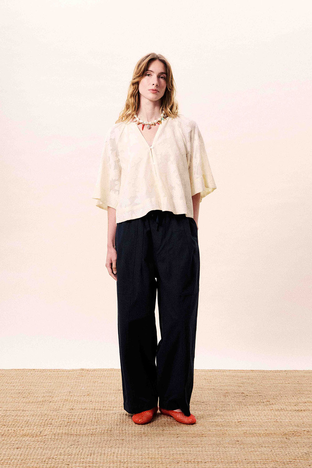 frnch maresias top creme front