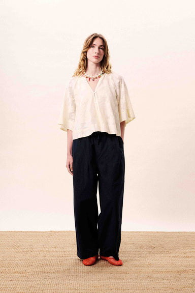 frnch maresias top creme front