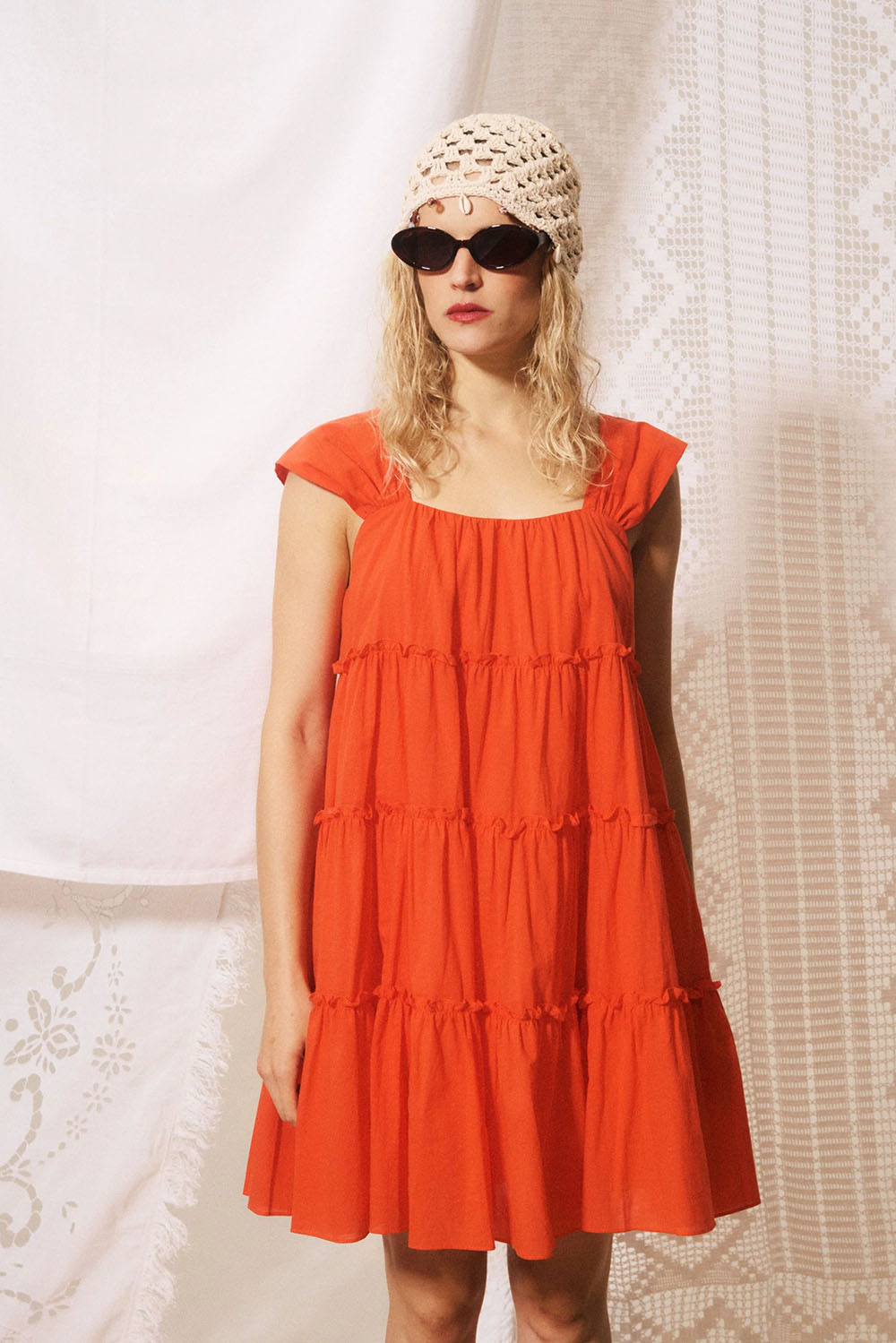 frnch nicandro dress corail 