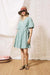frnch sassio dress vert rivage front