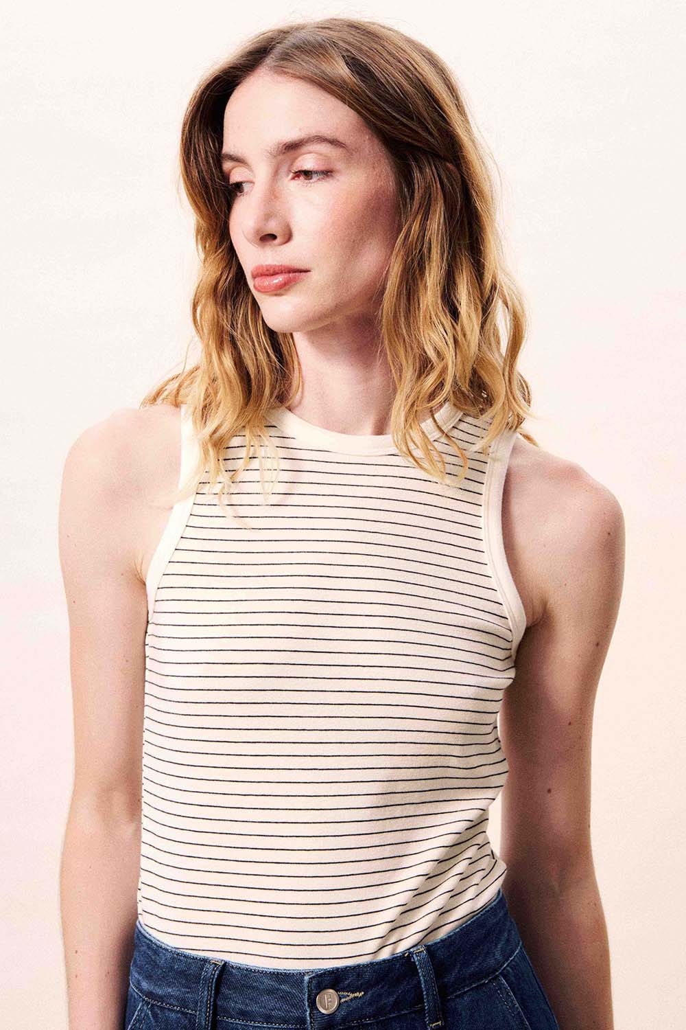 frnch volga top creme detail