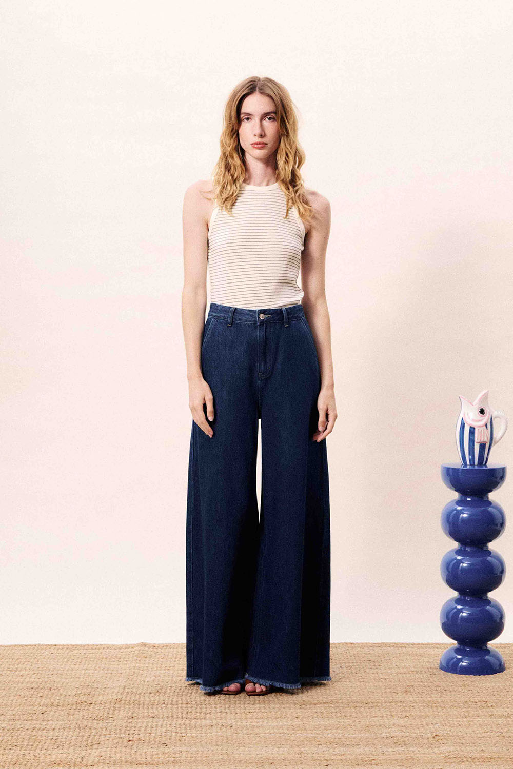 frnch volga top creme front