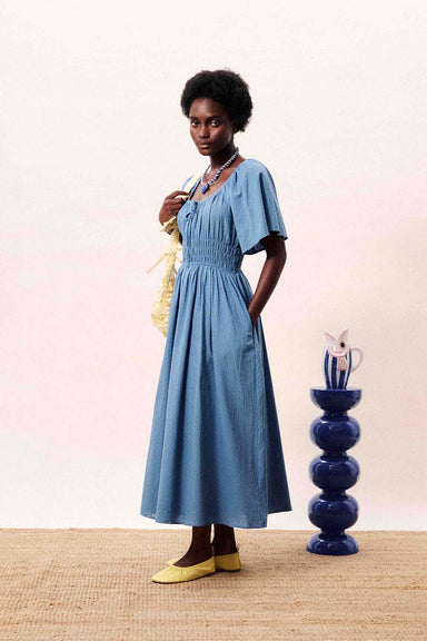 frnch yemanja dress bleu jean side