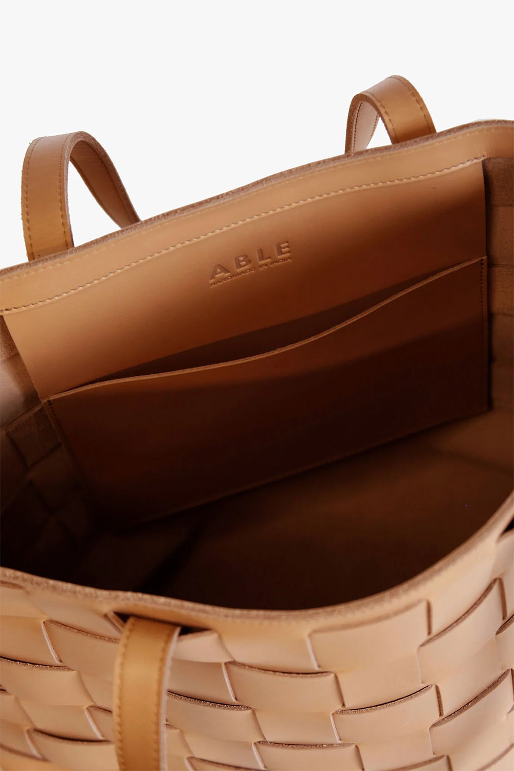Able - Mamuye Woven Tote - Mojave - Inside