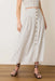 Marine Layer - Jade Button Through Skirt - Cream/Navy Stripe - Front