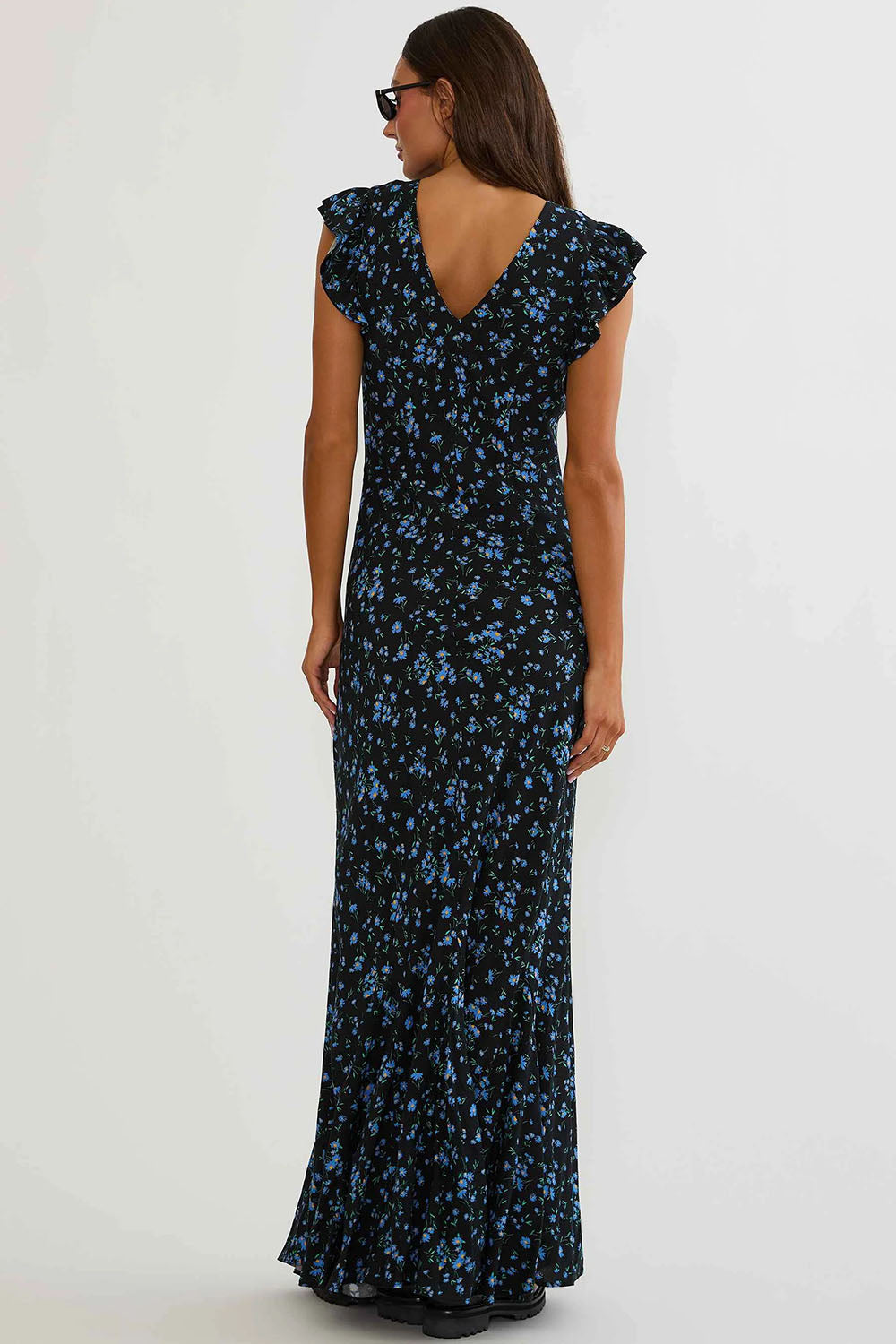 Beach Riot - Elodie Dress - Wild Bluebell - Back