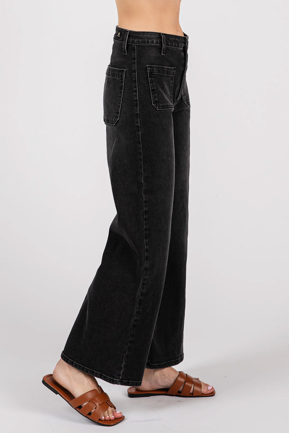 Letter to Juliet - Sailor Front Patch Pocket - Washed Black - Side