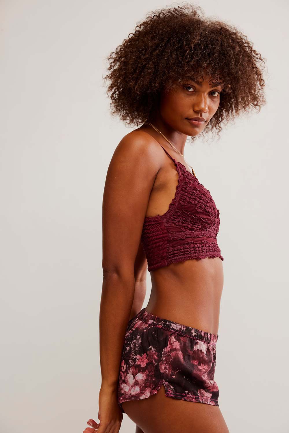 Free People - Amina Bralette - Acai - Side