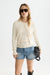 scotch and soda smock stitch cardigan eggnog front
