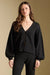 Saltwater Luxe Ellyn Sweater in Black — Front view