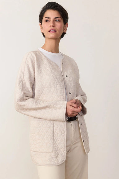 Marine Layer - Corbet Quilted Liner Jacket - Warm Oatmeal - Side