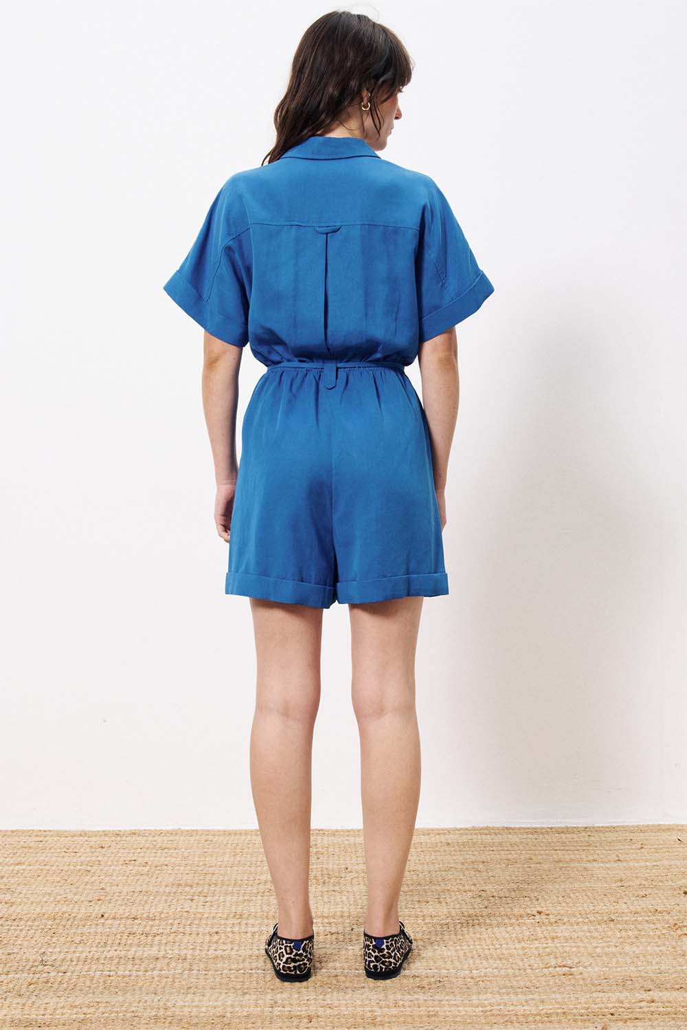 FRNCH - Lily Romper - Bleu Electrique - Back