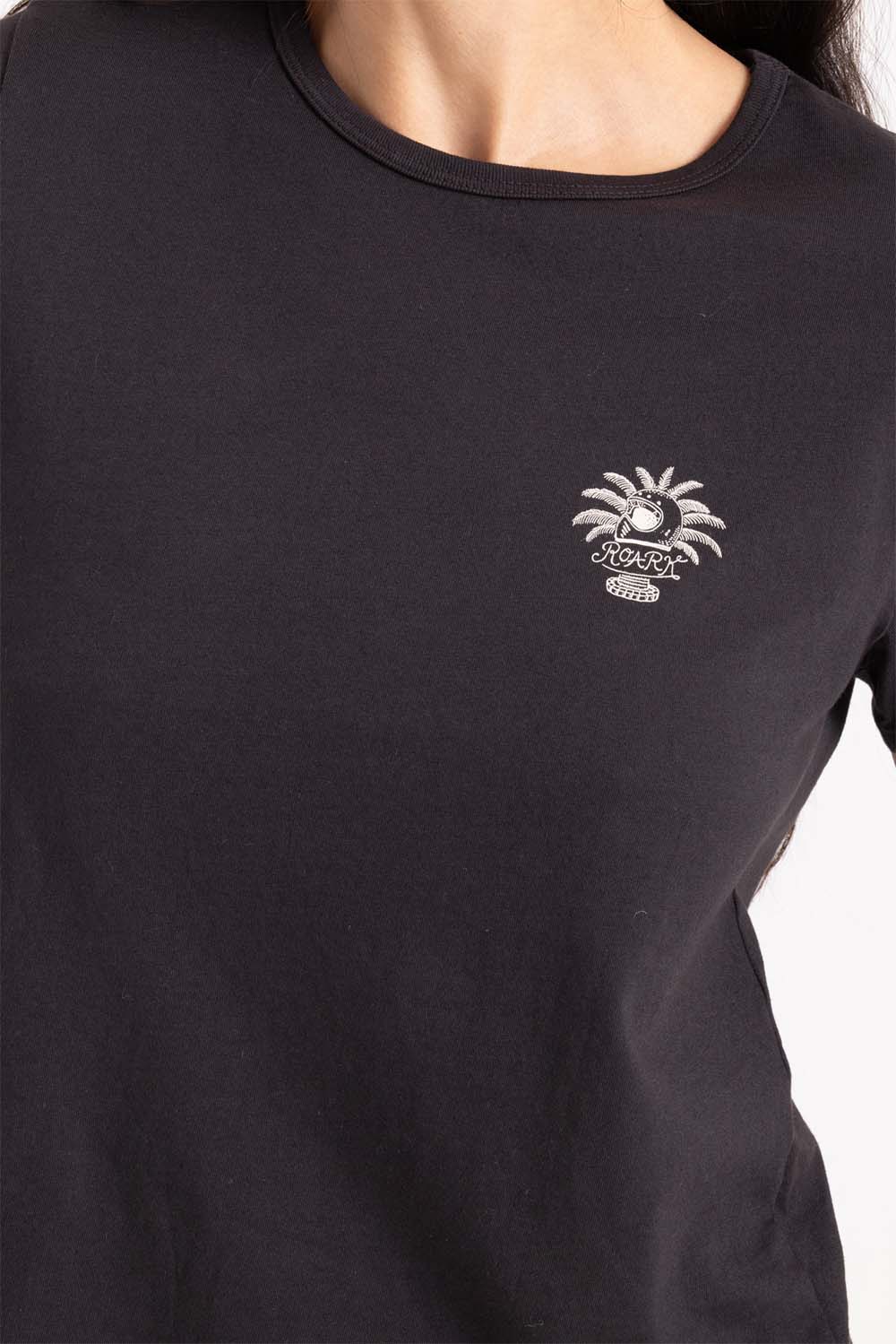 Roark - Moto Everyday Tee - Faded Black - Front Detail