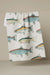Geometry Hooked on Fishing Tea Towel — Styled view, second angle