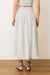 Marine Layer - Jade Button Through Skirt - Cream/Navy Stripe - Back