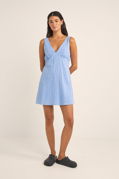 Rhythm - Tyler Mini Dress - Cornflower