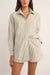 Rhythm - Valley Stripe Oversized Shirt - Ivy - Front
