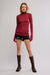 Free People - Close to Home Layering - Miss Crimson