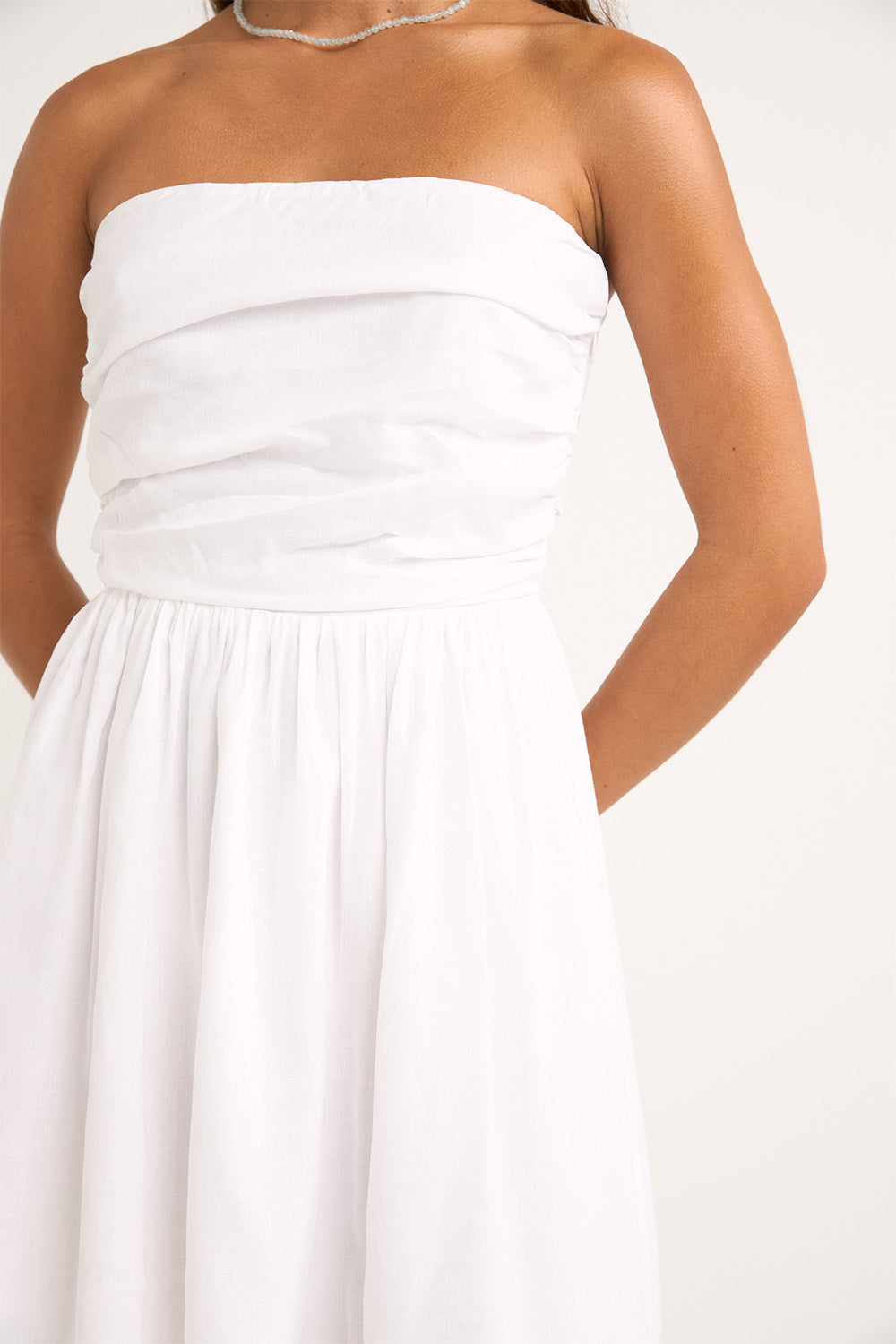 Rhythm - Mila Mini Dress - White - Detail