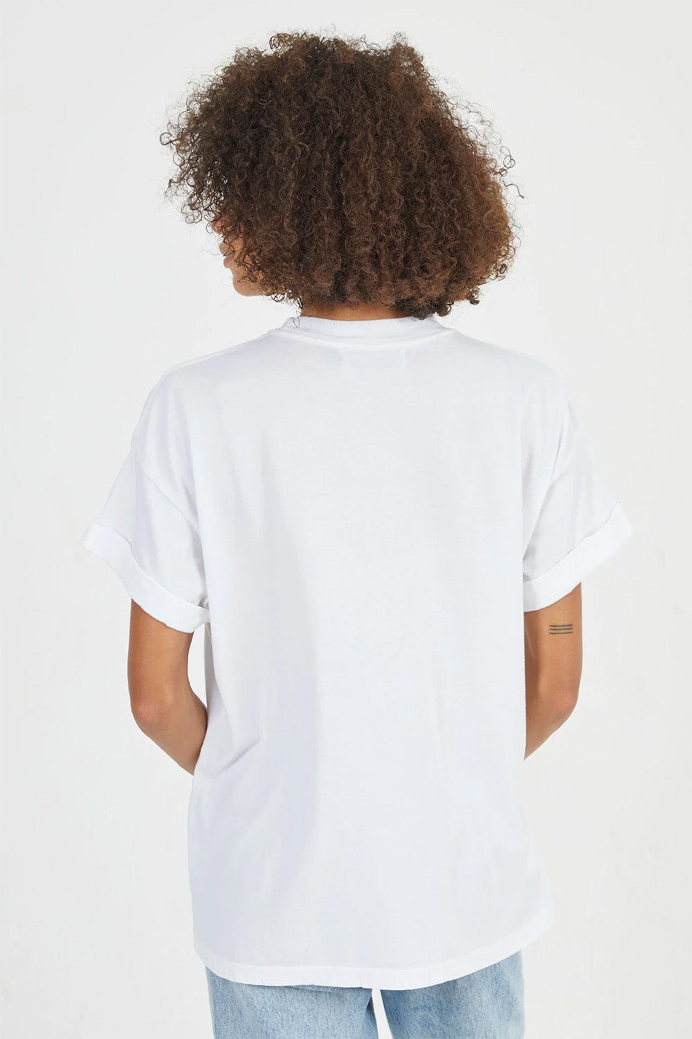 girl dangerous 90s country tee white back