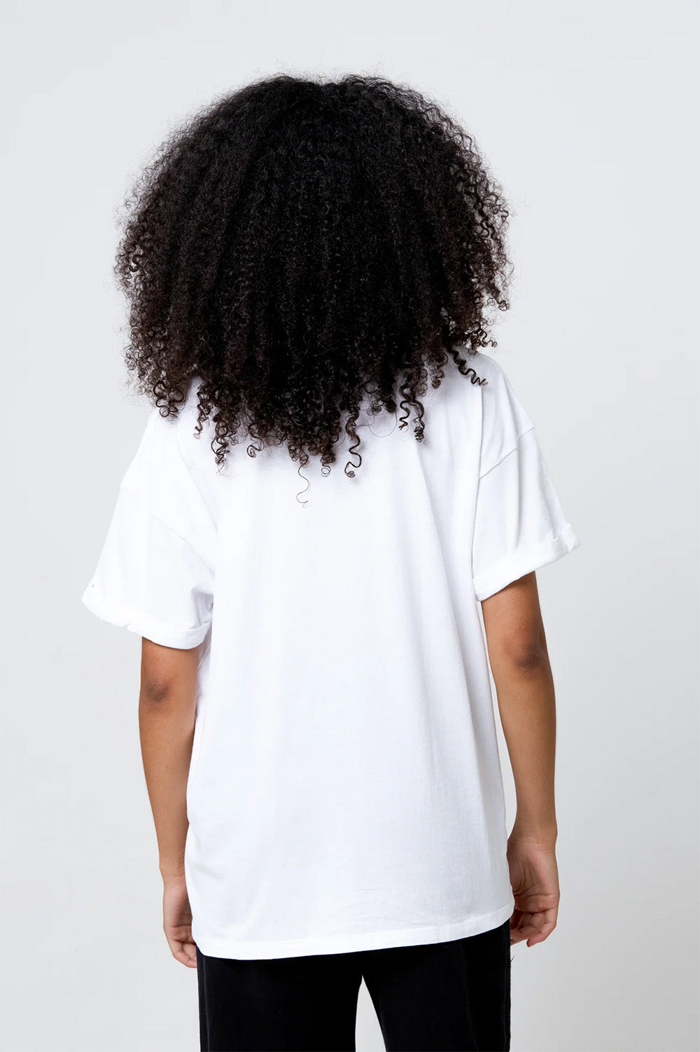 girl dangerous capri tee vintage white back