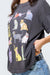 girl dangerous cats tee vintage black detail