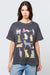 girl dangerous cats tee vintage black front