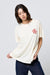girl dangerous la dolce vita tee off white front