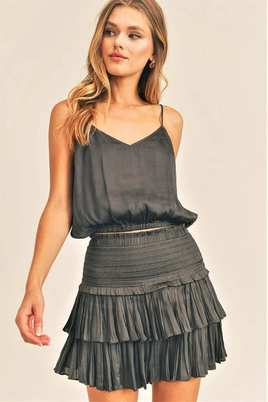 Reset by Jane - Silky Amore Skirt - Charcoal