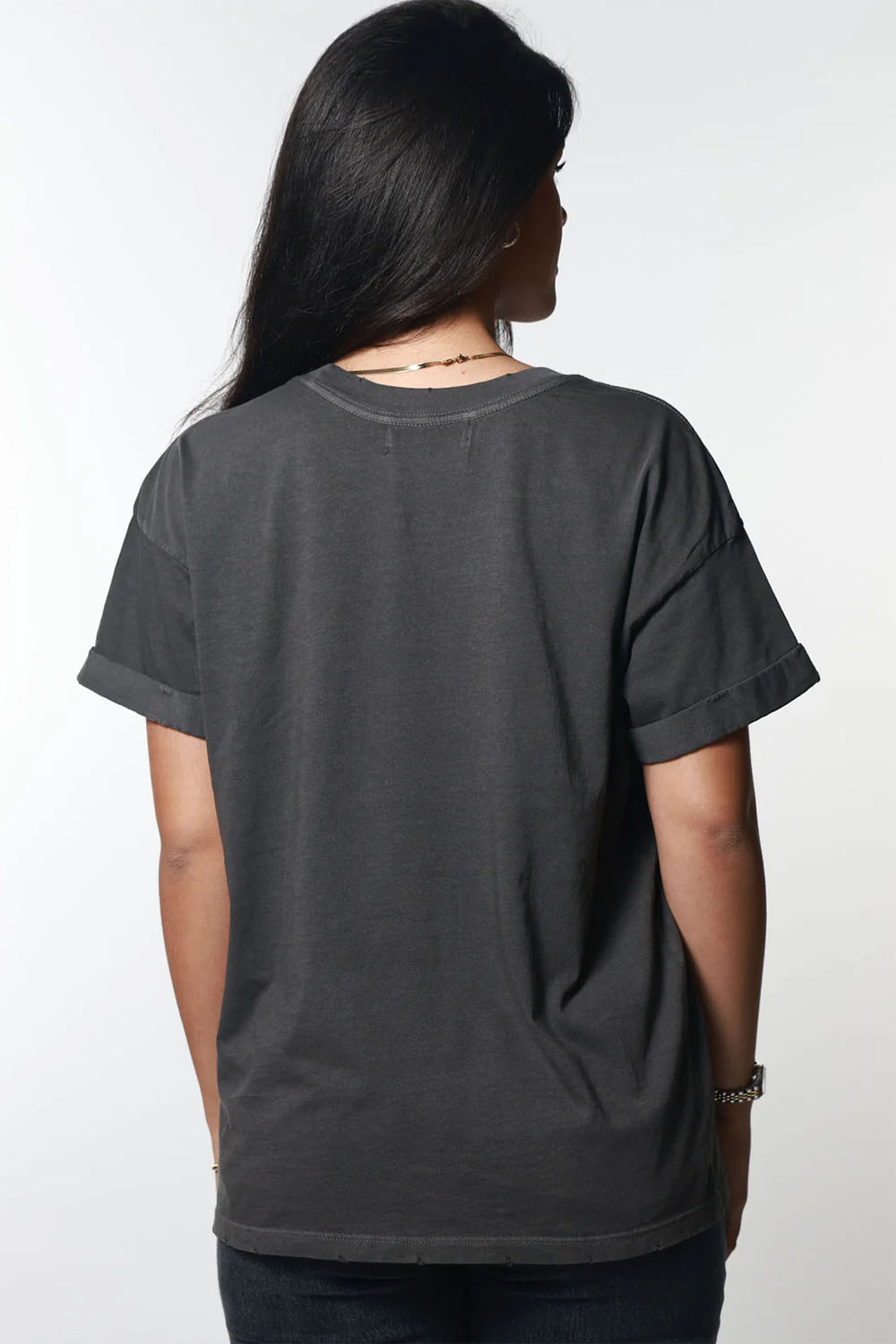 Girl Dangerous - Gemini Reunion Tour Boyfriend Tee - Vintage Black - Back