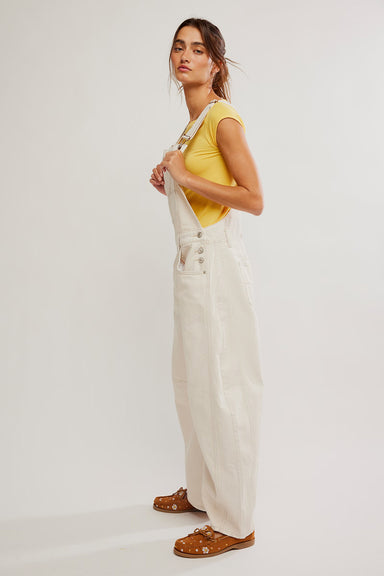 Free People - Good Luck Overall - Milk - Side