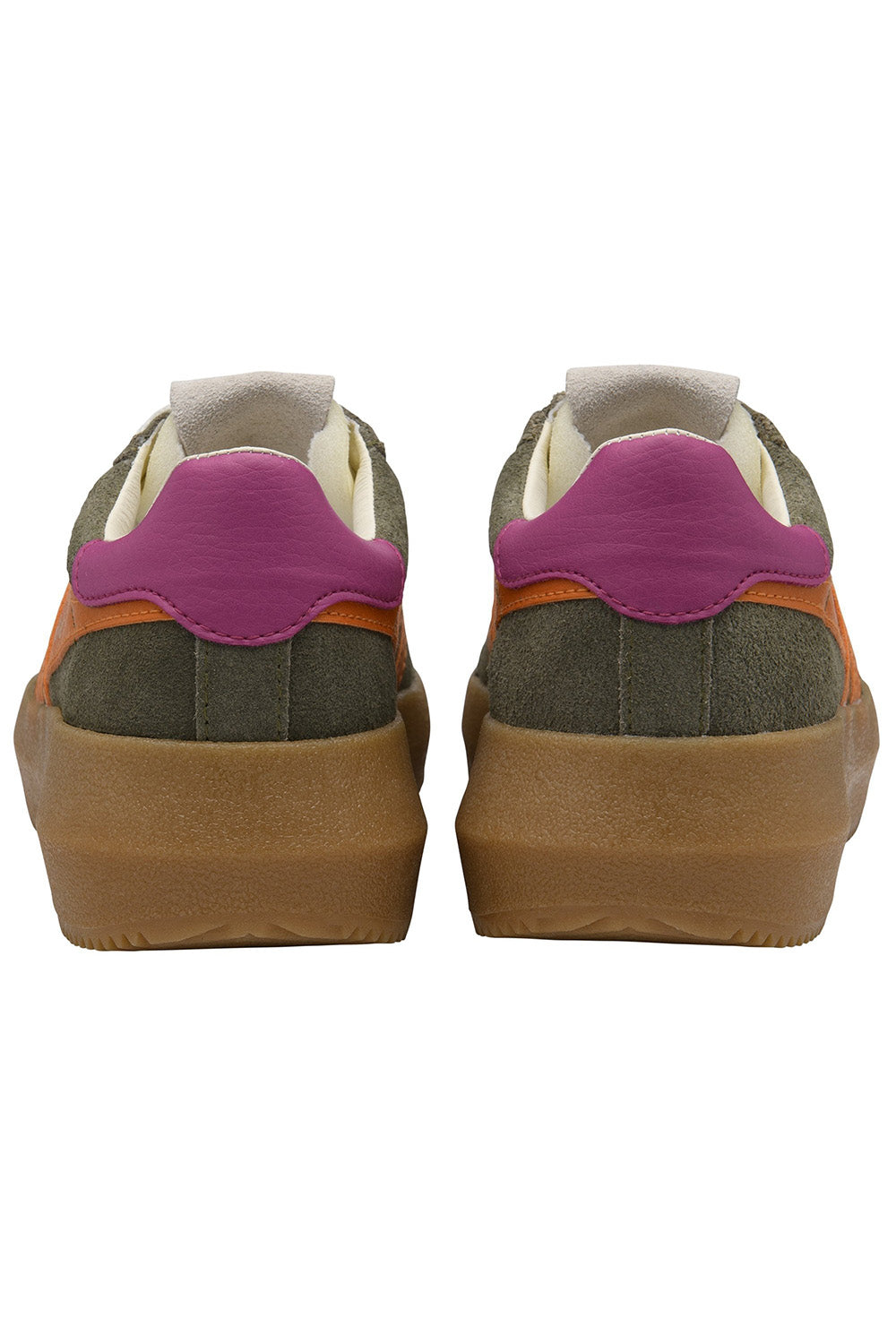 gola athena khaki clementine fuschia back