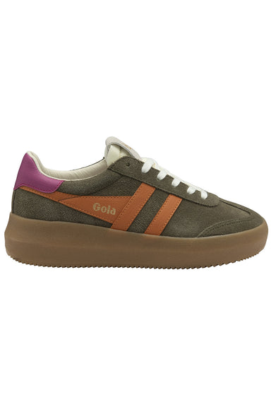 gola athena khaki clementine fuschia side