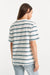good american cotton stripe oversized tee harbor cloud white back
