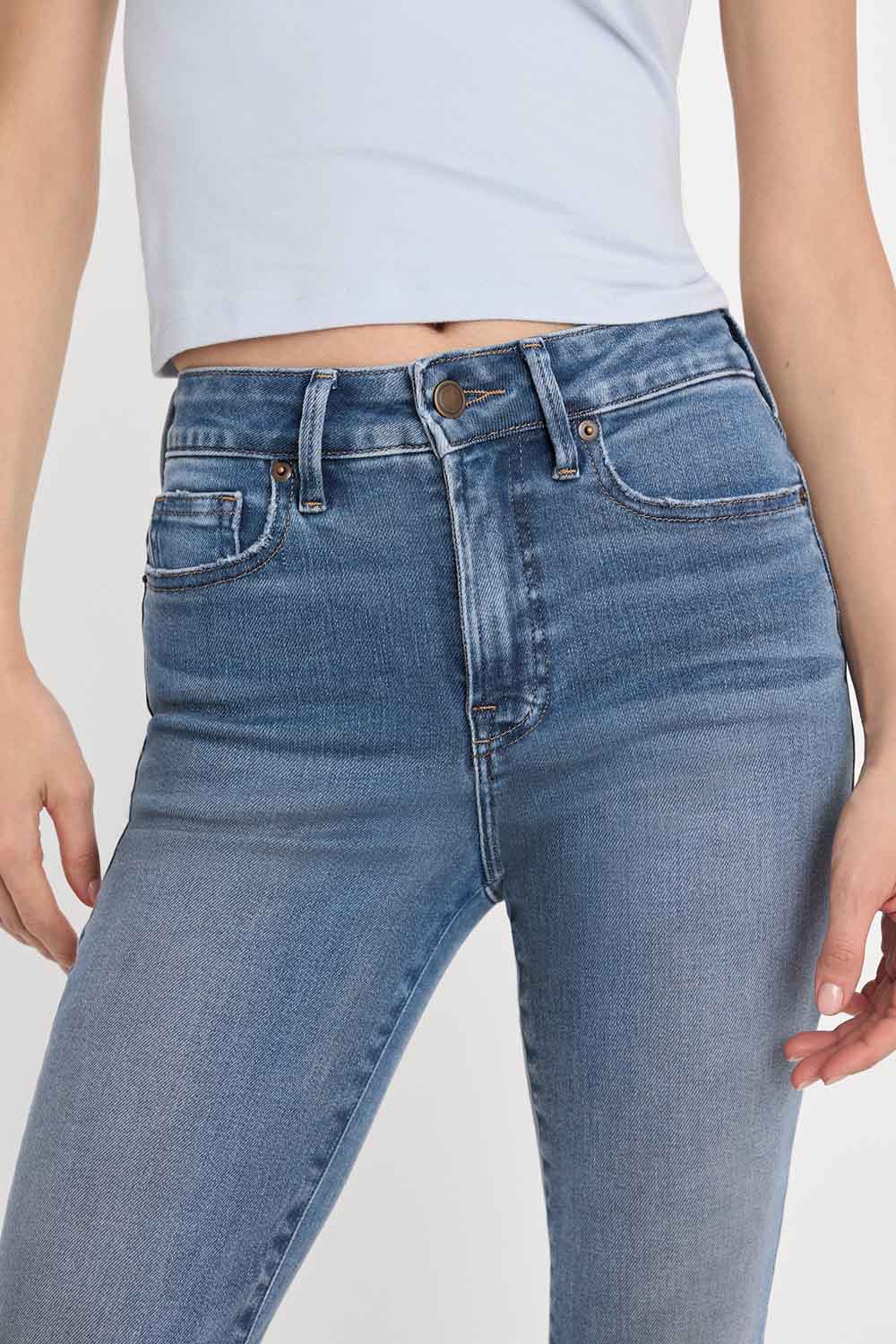 good american good legs flare jeans indigo1211 detail