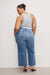 Good American - Good Waist Crop Palazzo Jeans - Indigo - Size 16 - Back