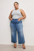 Good American - Good Waist Crop Palazzo Jeans - Indigo - Size 16 - Front