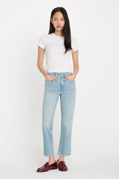 good american icon straight ankle indigo1137 front