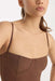 good american mesh bustier bodysuit saddlewood detail