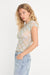 good american mesh cap sleeve baby tee summer plaid honey side