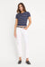 good american modal rib stripe baby tee horizon ink