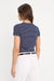 good american modal rib stripe baby tee horizon ink back